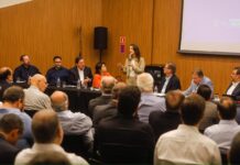 Liderando o diálogo com o setor produtivo, a governadora Raquel Lyra destacou os avanços da gestão durante reunião do Movimento Atitude Pernambuco