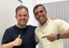 Anderson Luiz recebe apoio do vereador Manoel dos Fogos de Sairé