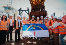 Governadora Raquel Lyra e ministro Silvio Costa Filho entregam dragagem do canal interno do Porto de Suape, que autoriza receber navios maiores