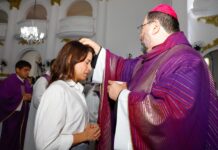 No Recife, Raquel Lyra prestigia a abertura da Campanha da Fraternidade 2026 durante celebração da Missa de Cinzas