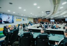 Raquel Lyra prestigia posse do desembargador Erik Simões como vice-presidente e corregedor do TRE-PE