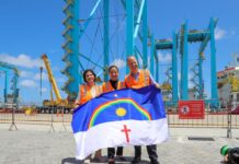 Raquel Lyra celebra chegada de R$ 241 milhões em equipamentos para terminal 100% eletrificado em Suape