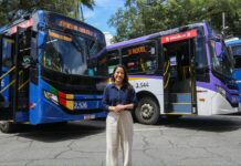 Raquel Lyra entrega 40 novos ônibus climatizados para a Região Metropolitana do Recife