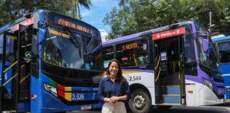 Raquel Lyra entrega 40 novos ônibus climatizados para a Região Metropolitana do Recife