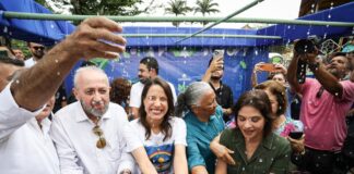 Raquel Lyra entrega água do Rio São Francisco a Gravatá e garante pacote de R$ 195 milhões em obras