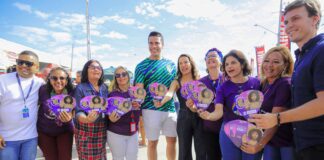 Em clima de festa, Rodrigo Pinheiro recebe governadora Raquel Lyra no Alto do Moura