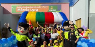 AMC realiza ação de volta às aulas no CMEI Márcia Lyra, em Caruaru