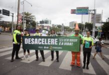 AMC realiza ação de conscientização pelo Dia Mundial do Pedestre