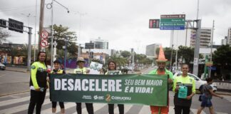 AMC realiza ação de conscientização pelo Dia Mundial do Pedestre