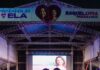 Raquel e Priscila acompanham montagem da convenção deste domingo