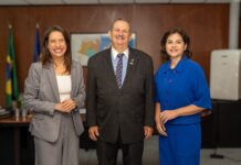 Governadora Raquel Lyra faz visita institucional ao presidente do TRE-PE