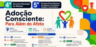 Caruaru recebe encontros sobre adoção com programação voltada à convivência familiar e comunitária