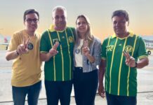 Em Caruaru, Raffiê recebe Alfredo Gaspar, candidato a vice-presidente na chapa com Flavio Bolsonaro