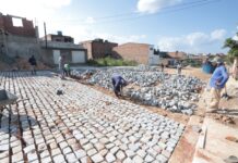 Bairro José Carlos de Oliveira em Caruaru: 23 ruas estão sendo pavimentadas com investimento de mais de R$ 8,6 milhões