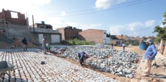 Bairro José Carlos de Oliveira em Caruaru: 23 ruas estão sendo pavimentadas com investimento de mais de R$ 8,6 milhões