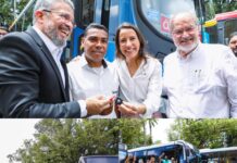 Raquel Lyra entrega 100 ônibus novos com ar-condicionado para Região Metropolitana do Recife